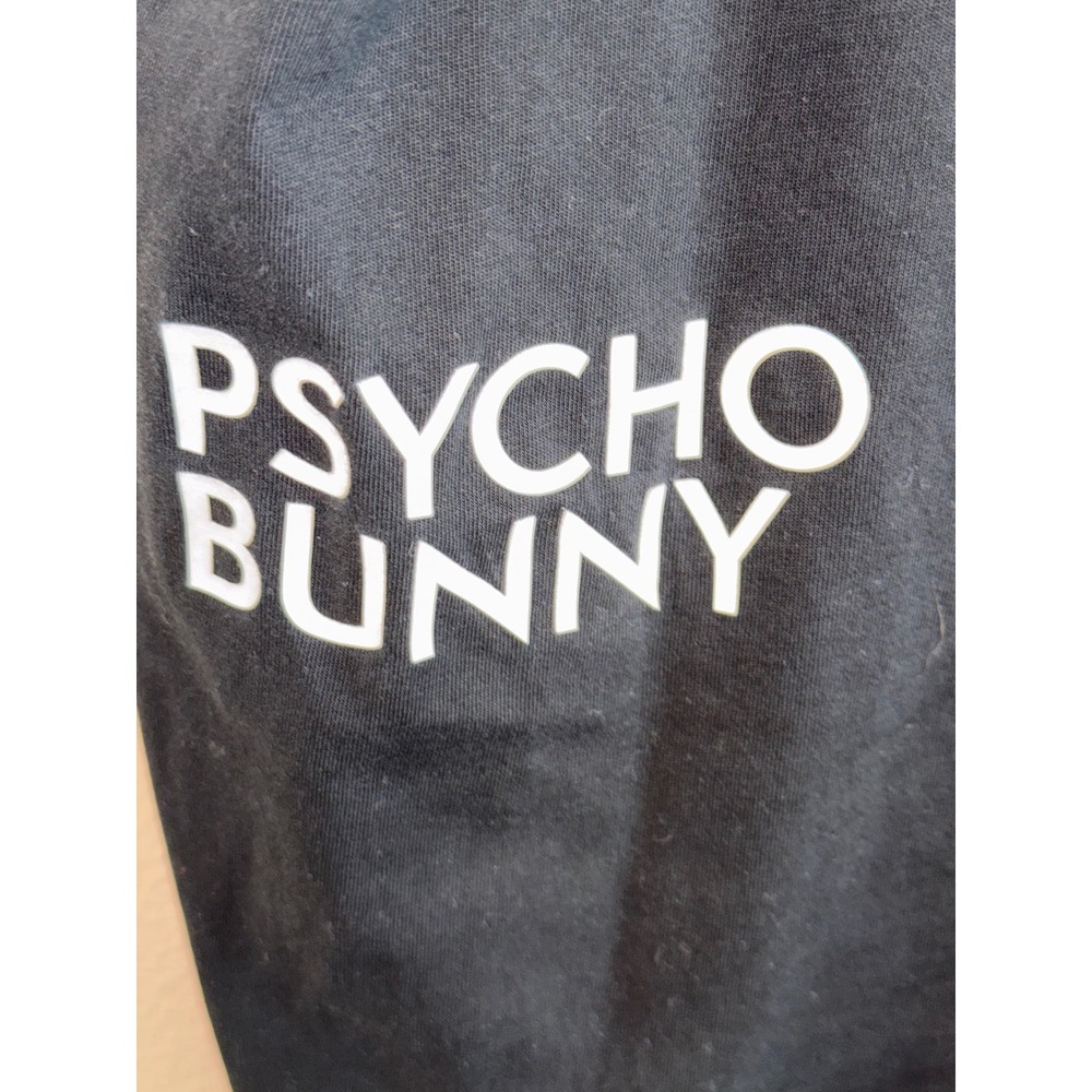 Psycho Bunny Mens Black Pima Cotton Graphic T-Shirt Size 8 XXL Bunny Skull - Picture 6 of 11
